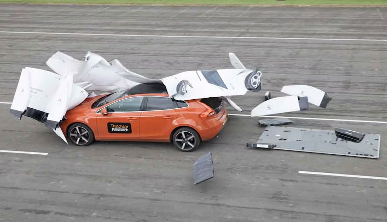 Illustration of ADAS sensors in a modern autonomous vehicle